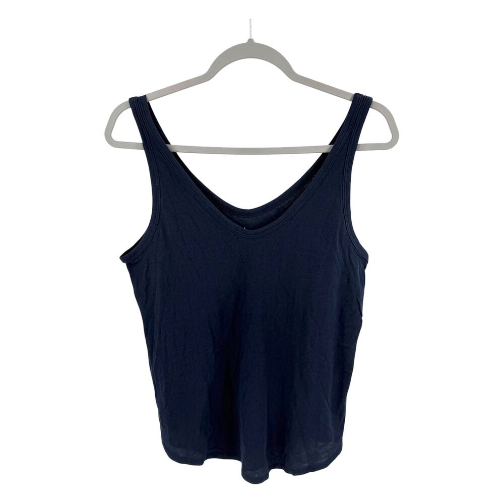 Everlane Cotton Air Tank Top in navy Size S NWOT - Picture 2 of 6